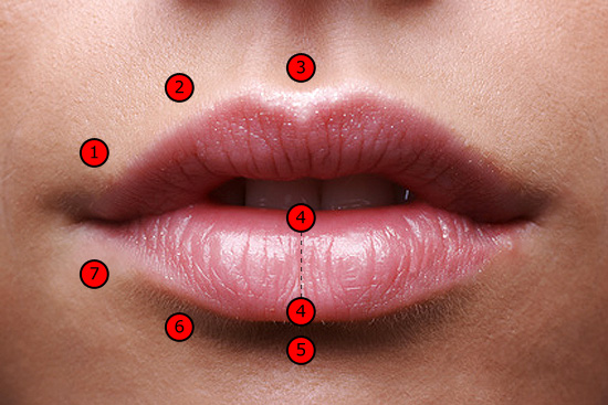 Lippenpiercing Arten